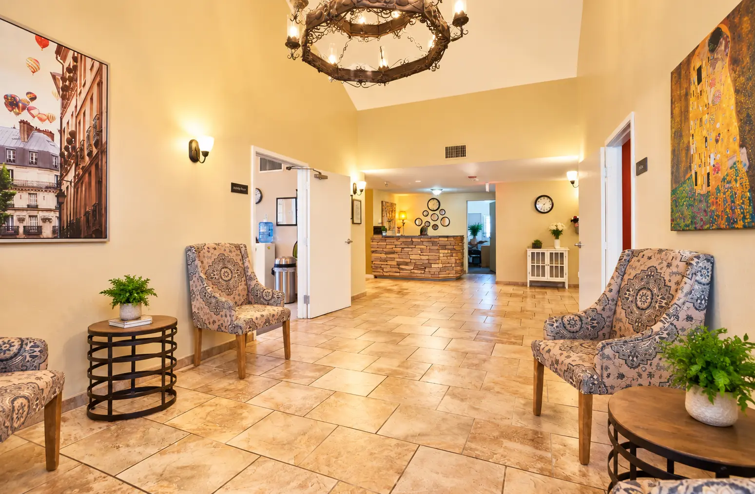 Vista Montana lobby and reception area
